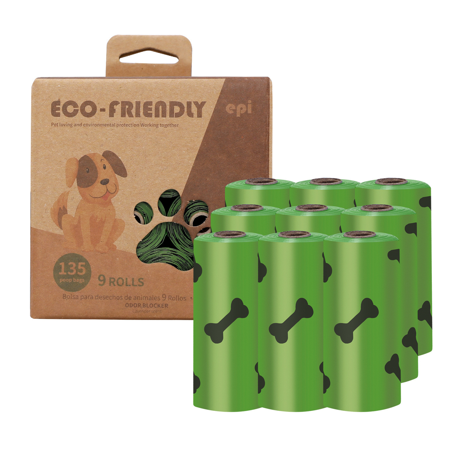 Oem Custom Logo Printed Biodegradable Dog Poop Bags Bulk Pet Waste Bags For Dogs Wholesale Pet Dog Poop Bag