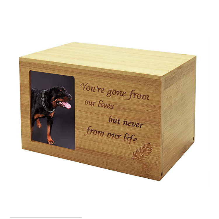 EXW price Hot Sale Wooden Pet Cremation Urns with photo