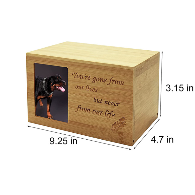 EXW price Hot Sale Wooden Pet Cremation Urns with photo