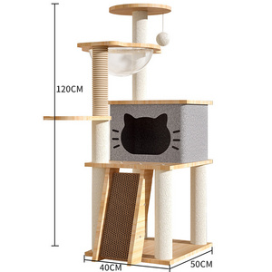 New Arrival Cat Climbing Tower Modern Cat Tree Condo Sisal Scratching Board for Climbing Playing Resting