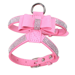 Dog Collars manufacturer Bling Diamond Studded Dog Collar leather PU Pet Collar for Small Medium Large Dogs