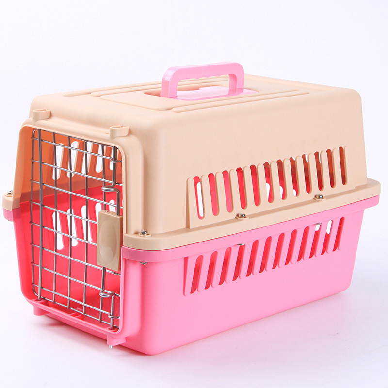 Aviation Plastic Portable Cat Dog Pet Cage Airline Approved Travel Pet Carrier