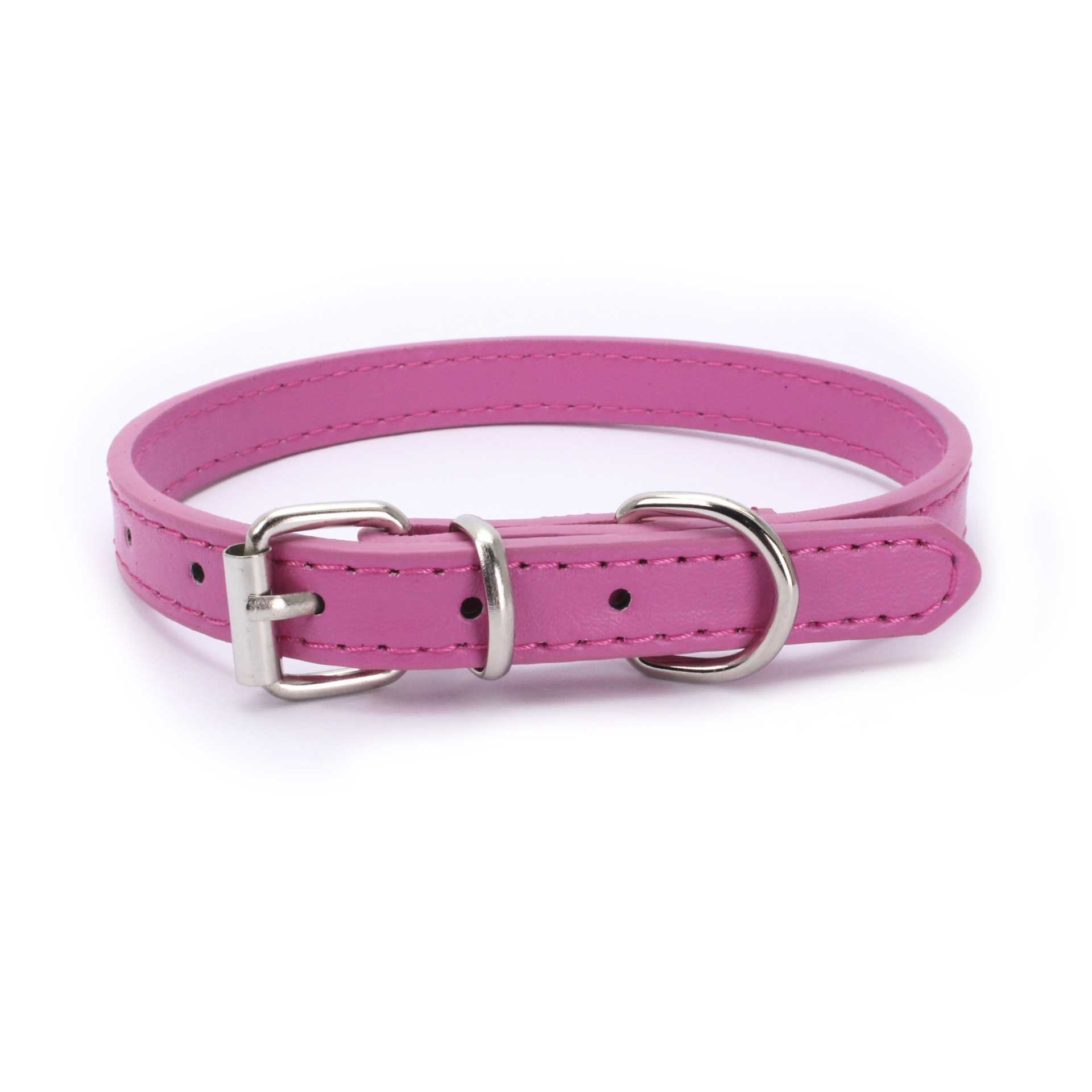 Comfortable PU Leather Dog Collar with Breakaway Feature Ribbons Decoration Plaid Pattern Featuring Alloy Pipe Buckle Pet Collar