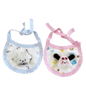 Soft Cute Bib Saliva Towel for Small Medium Sized Pets Dog Cat Bib Accessories