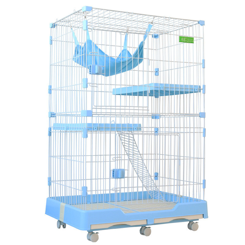 Foldable Indoor Stainless Steel Wire Pet Cat Dog Cage