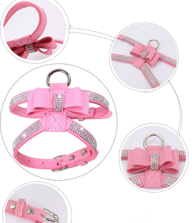 Dog Collars manufacturer Bling Diamond Studded Dog Collar leather PU Pet Collar for Small Medium Large Dogs