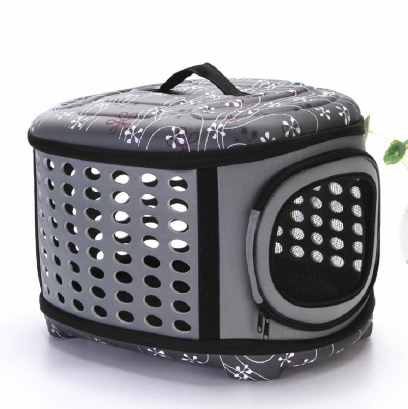 2024 New Arrivalpet carrier bag travel Folding Fabric Pet Carrier for Dogs or Cats Pet Cage with Locking Safety Zippers