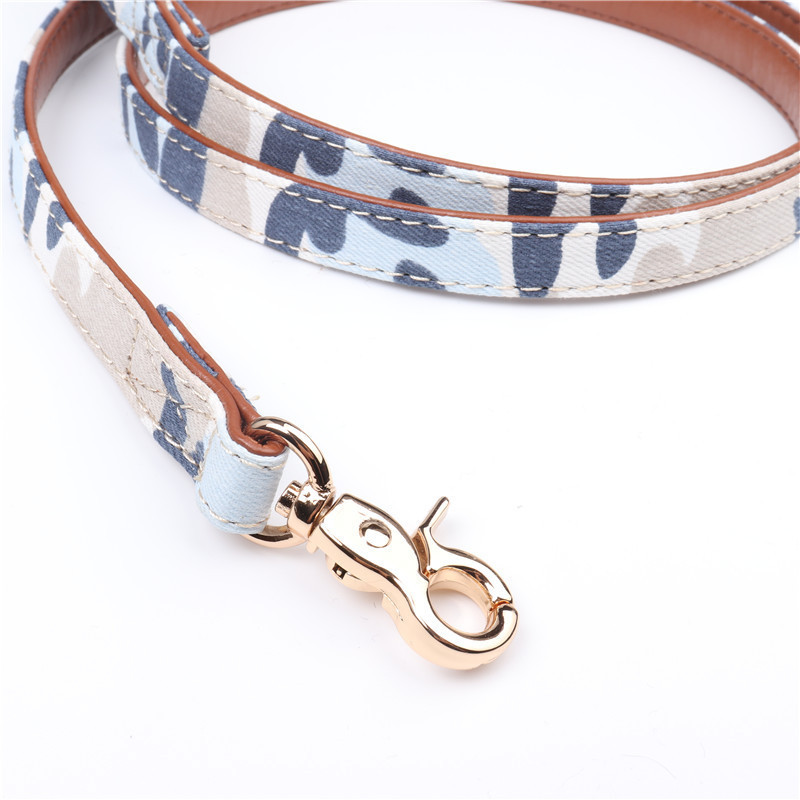 Pet Supplies New Camo Dog Collar Dog Collar Triangle Scarf PU leather pet collar