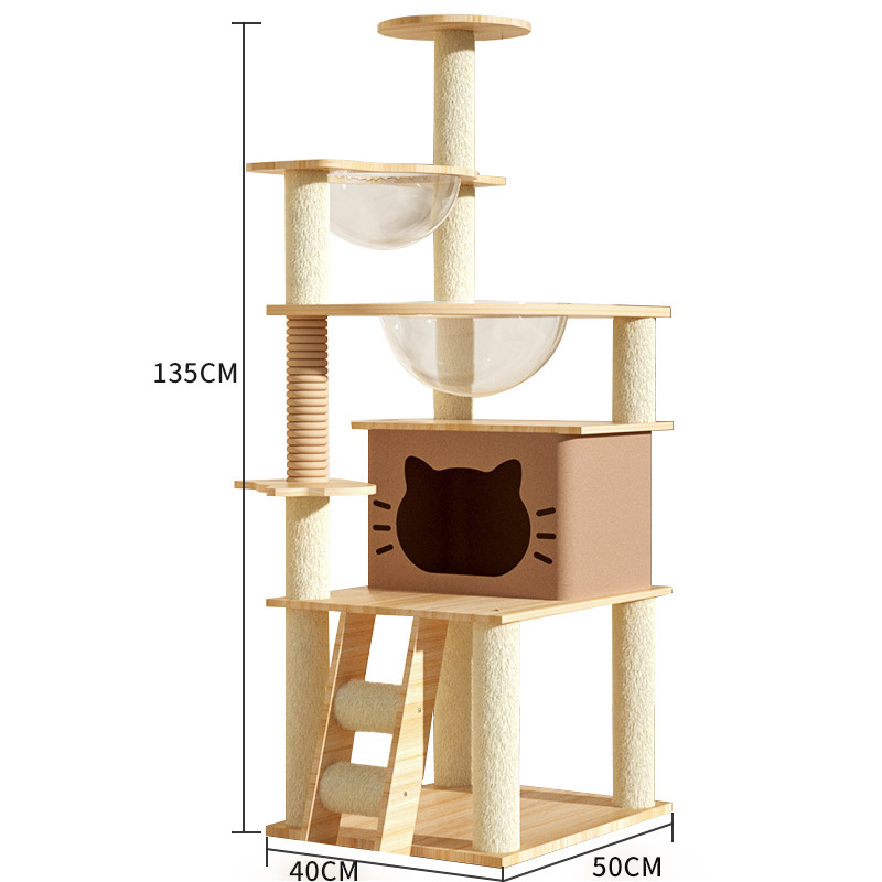 New Arrival Cat Climbing Tower Modern Cat Tree Condo Sisal Scratching Board for Climbing Playing Resting