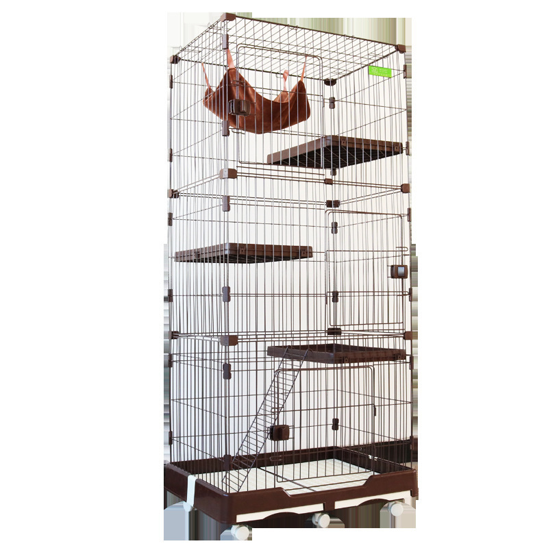 Foldable Indoor Stainless Steel Wire Pet Cat Dog Cage