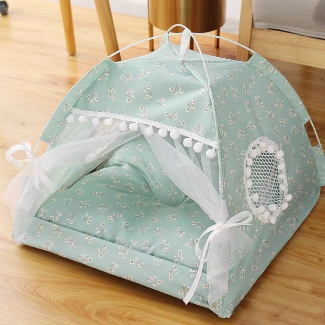 Ins Fashion Pets Small Dog Cat Summer Bed House Pet Tent