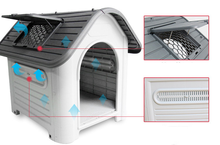 Pet House Large Weatherproof Outdoor Plastic Dog Kennel