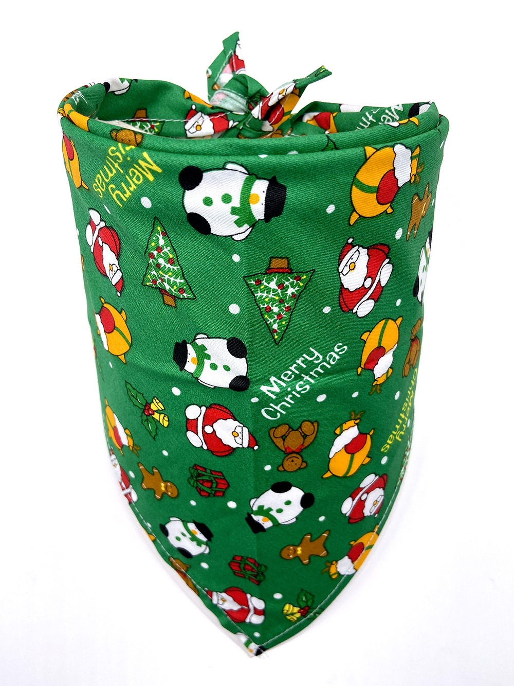 Factory direct sales of new pure cotton pet saliva scarf dog Christmas triangle scarf Bandanas