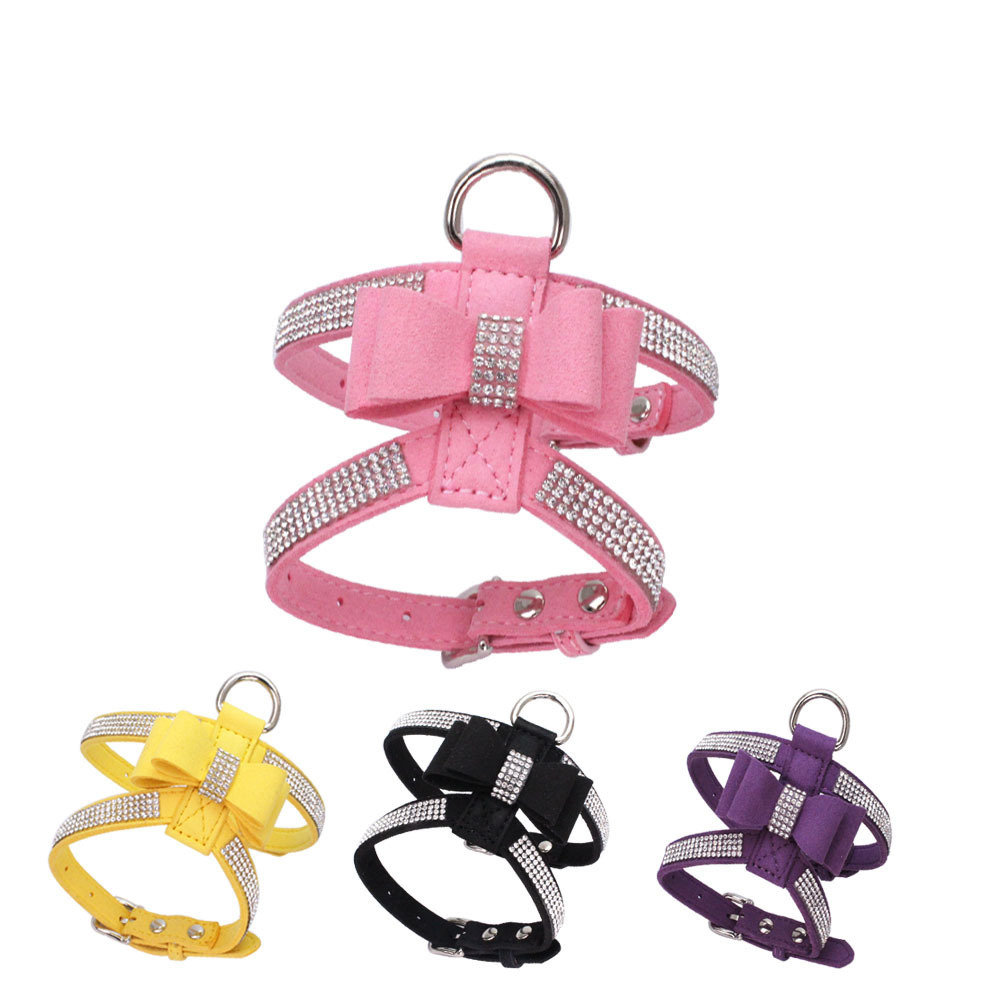 Dog Collars manufacturer Bling Diamond Studded Dog Collar leather PU Pet Collar for Small Medium Large Dogs