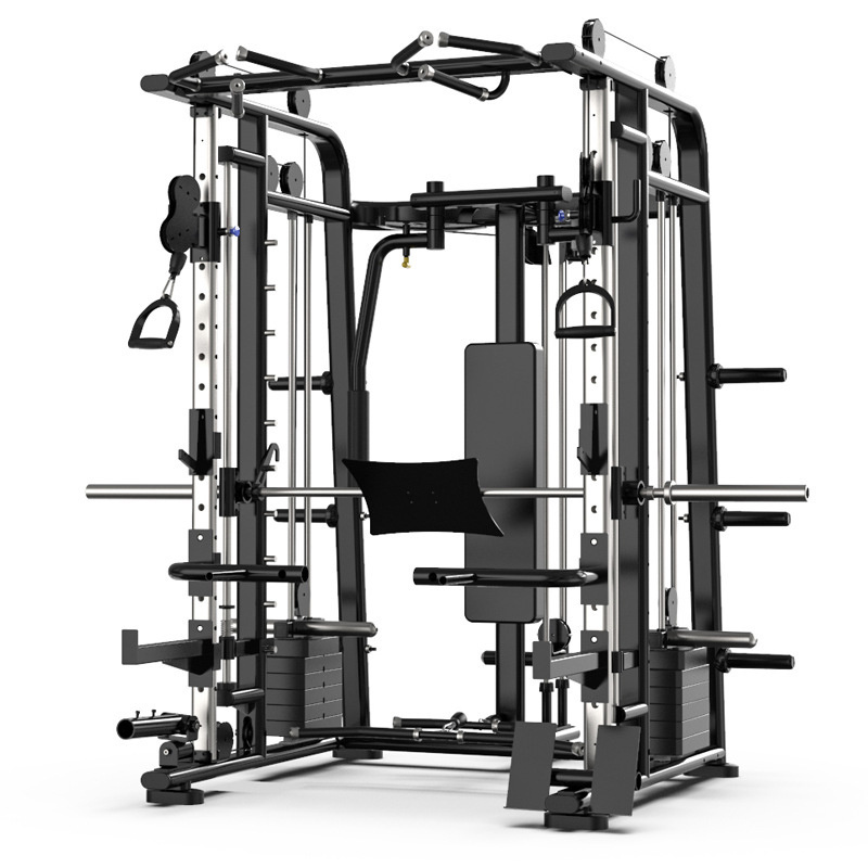 Home Comprehensive Fitness Equipment Gantry Smith Machine Bench Press Squat Rack