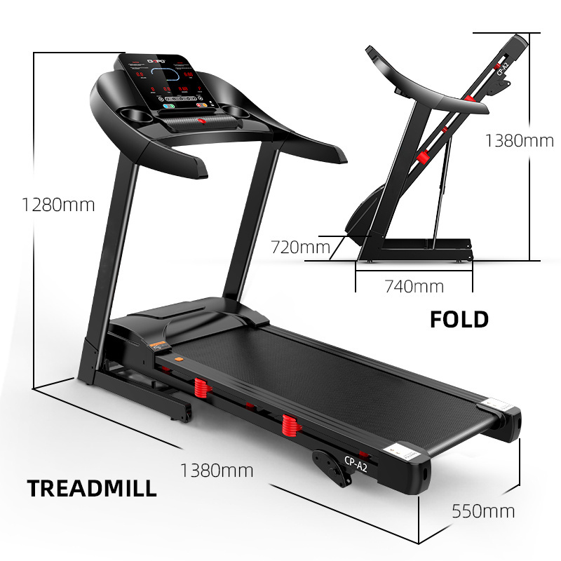 Factory direct sales home fitness equipment foldable electric treadmill