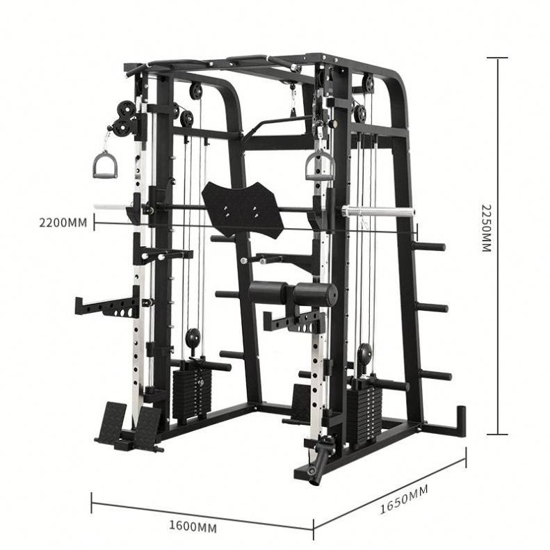 China facturers OEM ODM Cable Crossover Multi Station Trainer Fitness Equipment Smith Machine