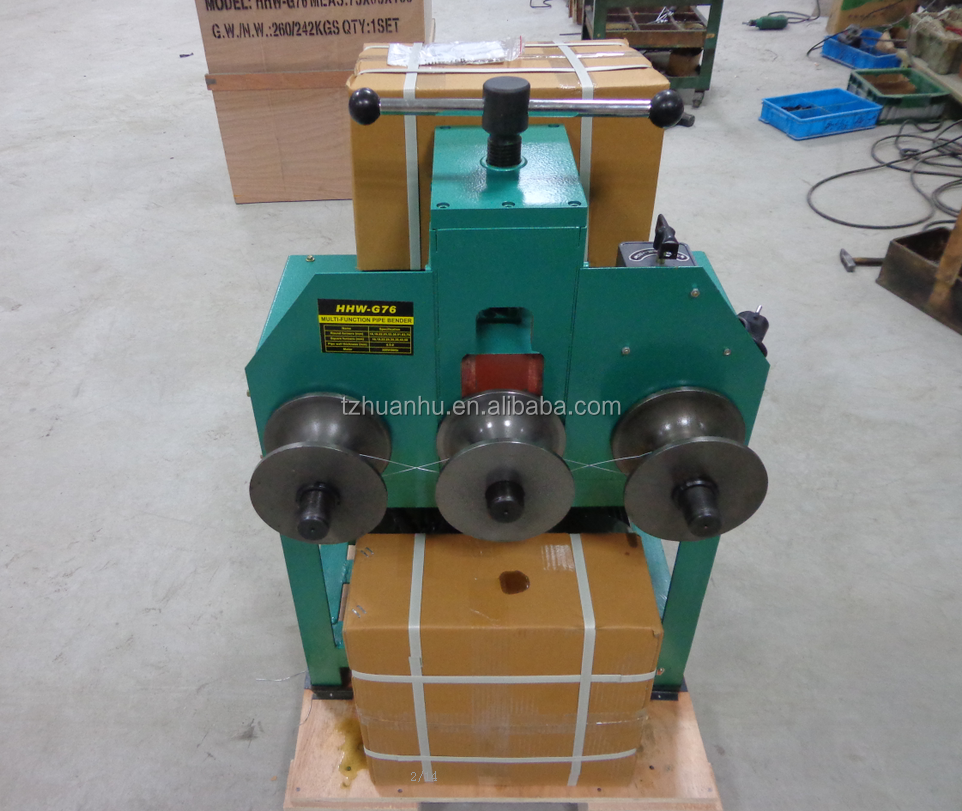 360 degree pipe bending  Rolling machine  HHW-G76