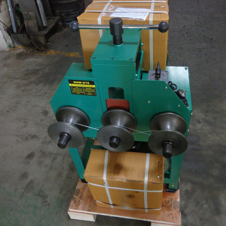 Hot sale steel ring pipe benders/ rolling bending machine HHW-G76,HHW-76B