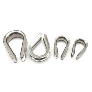 wholesale wire rope sling 2mm-26mm 304 Stainless steel wire rope chicken heart ring