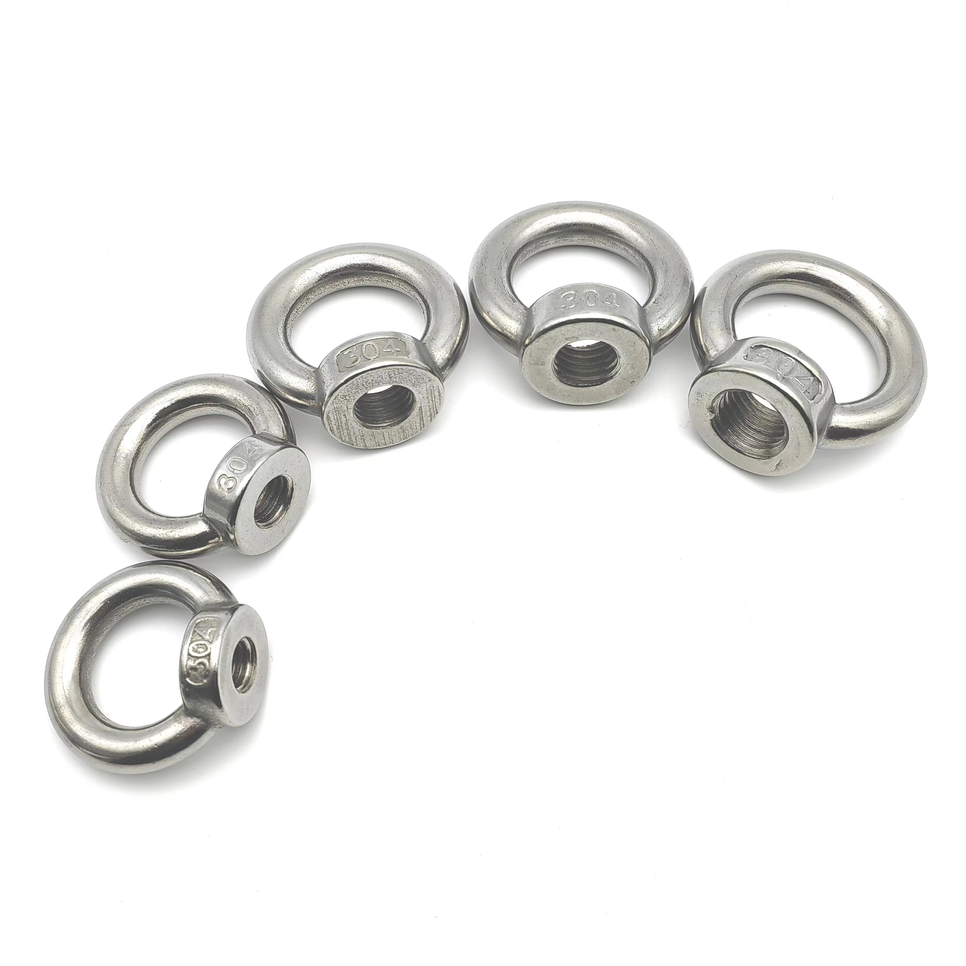 wholesale M3-M36 Forged Lifting Rigging Eye Bolt Anchor 316L 304 Stainless steel lifting ring nut