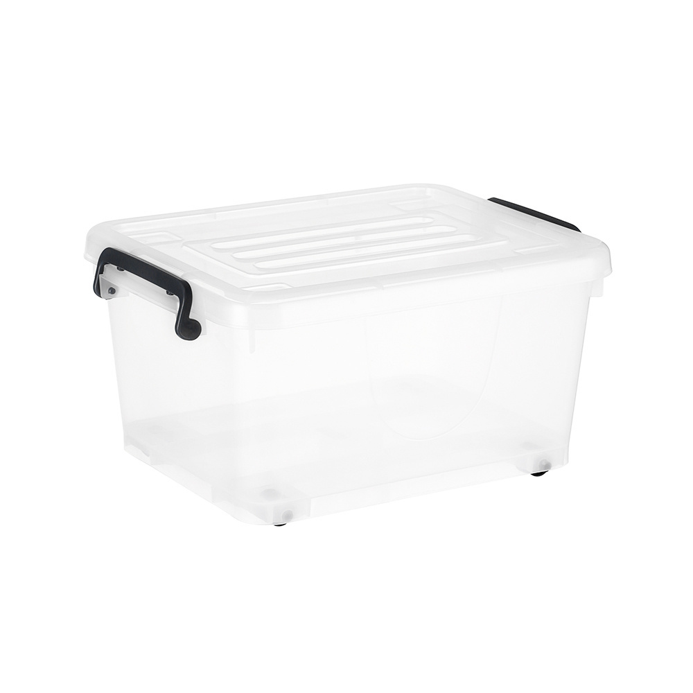 95L big plastic storage box with lid