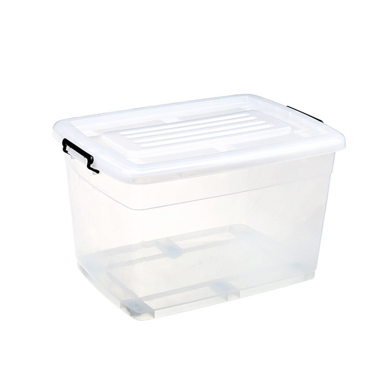 95L big plastic storage box with lid