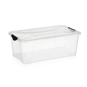 Transparent stackable clear storage 6L plastic sneaker shoe box