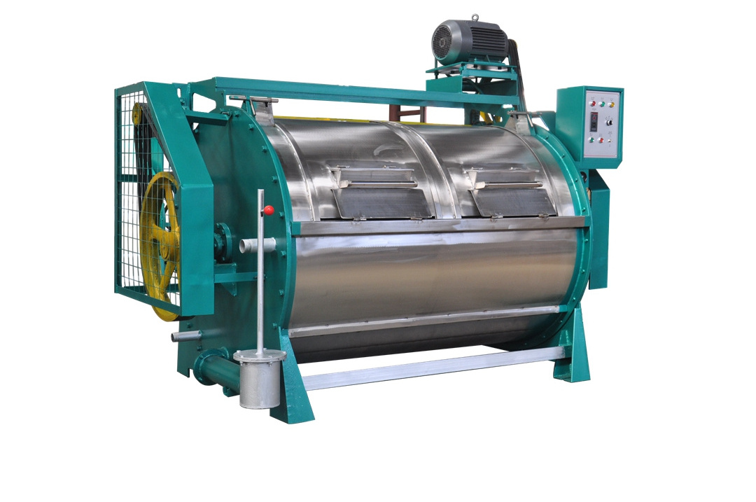 Horizontal industrial washing machine 100 kg hotel laundry equipment semi-automatic large filter cloth cleaning machine