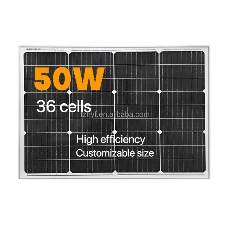 Small Size Solar Panel 5w-100w 6v 12v 18v 20w 30w 40w 50w 150w 50 Watt Custom Panel Solar For Outdoor Home