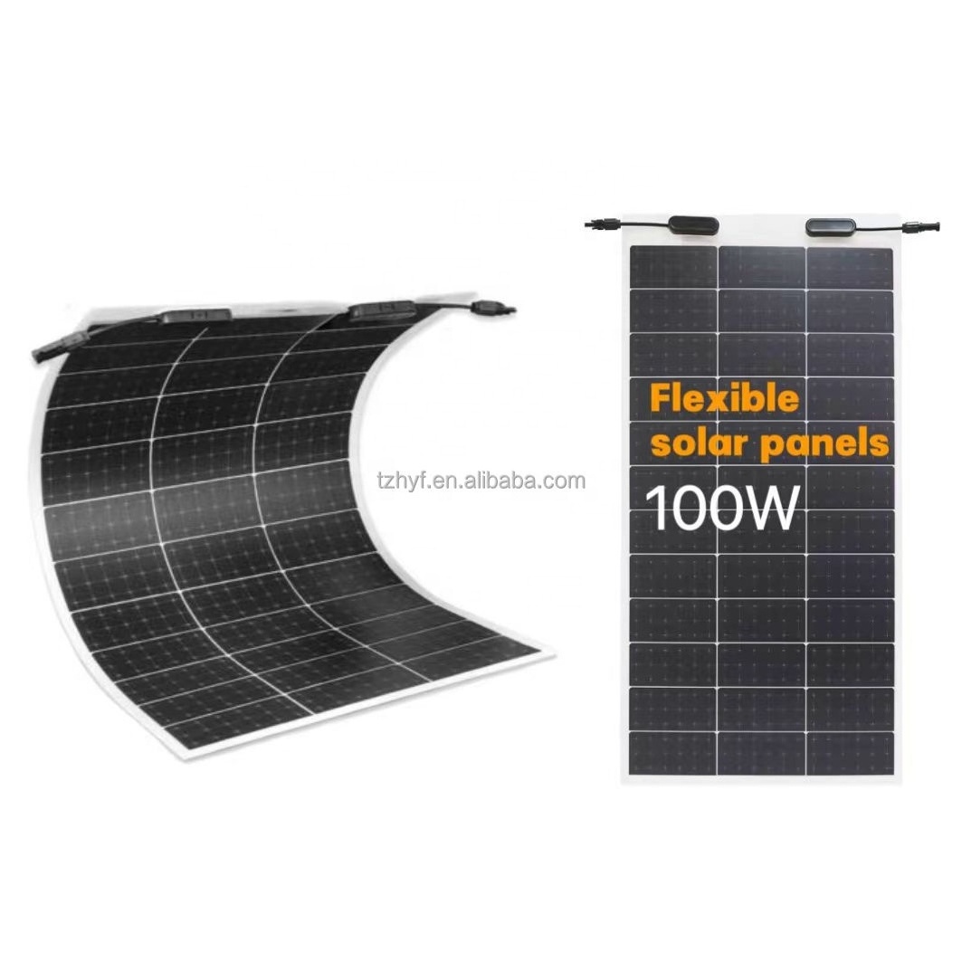 Flexible Paneles Solares 100w 120w 150w Flexible Solar Energy System Marine Semi Flexible Solar Panel