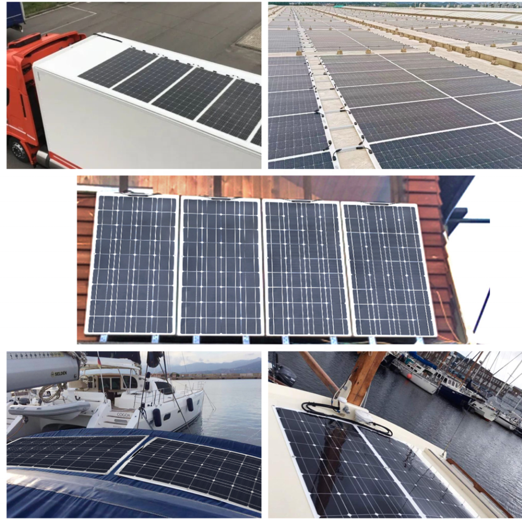 High Efficiency Flexible Pv Solar Panel 100W -380W  Mono Solar Panels For Boat home solar panels