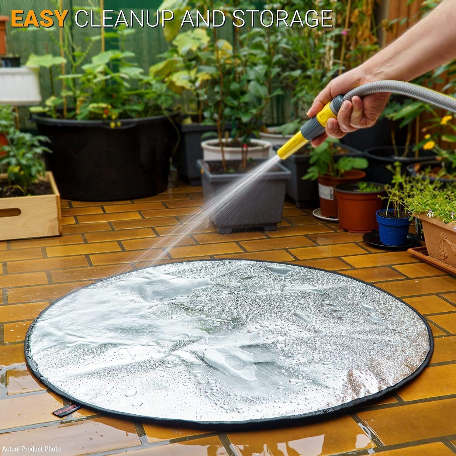 New Arrival Heat Resistance Easily Cleaned Waterproof Fiberglass Outdoor BBQ Grill Round Fire Pit Mat