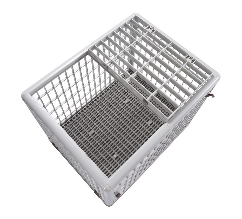 High Quality Comfortable Breathable Pet Dog Cage Removable Plastic Dog Crate Pet Carrier with Wheels