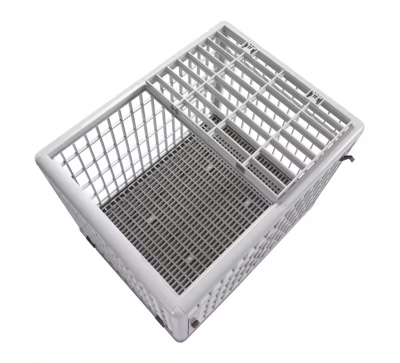 High Quality Comfortable Pet Dog Cage Removable Plastic Dog Crate Pet Carrier with Wheels