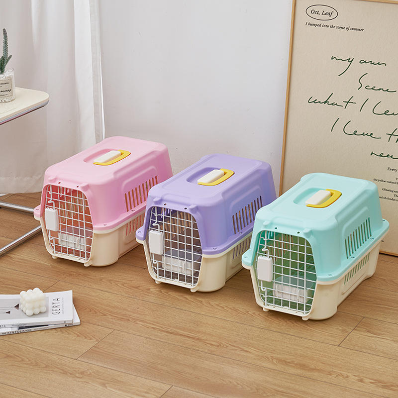 New Durable pet transport cages carriers houses Pet Air Travel Consignment cage for dog