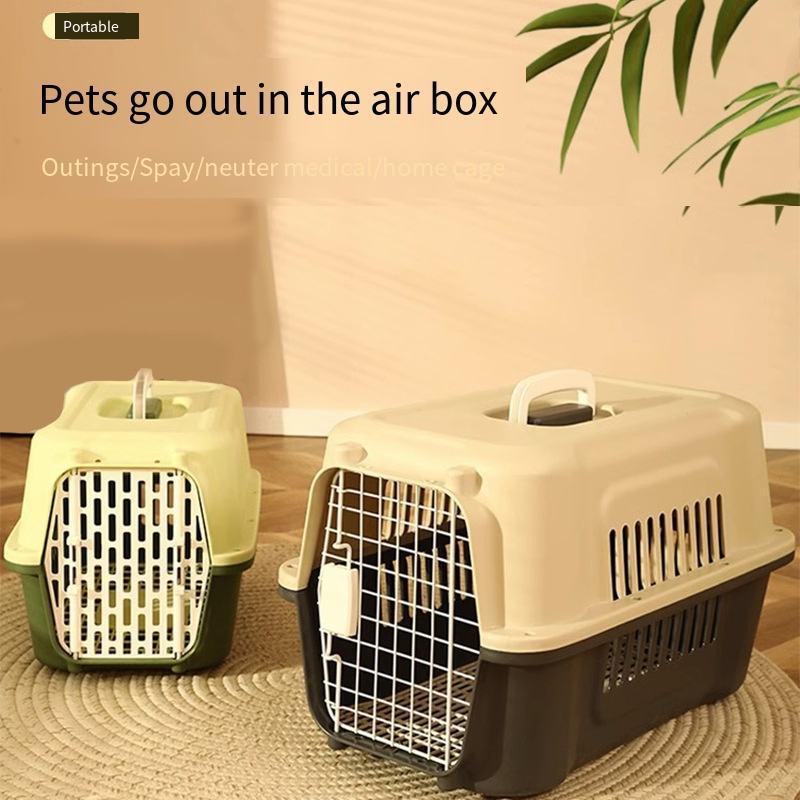 Wholesale Cheap Portable Dog Kennels Plastic Pet Carrier Dog Air Travel Consignment Cage