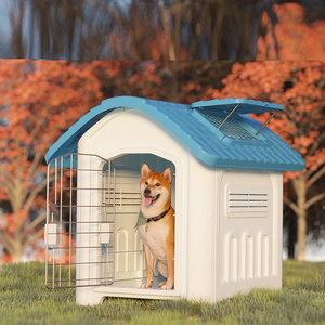 Fashion 2024 Plastic Dog House Outdoor Large Detachable Waterproof Dog Kennels with Iron Door