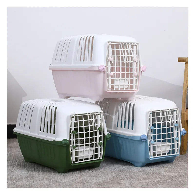 Wholesale Outdoor Safety Portable Small Animals Pet Dog Cages Hard Sided Pet Travel Carrier