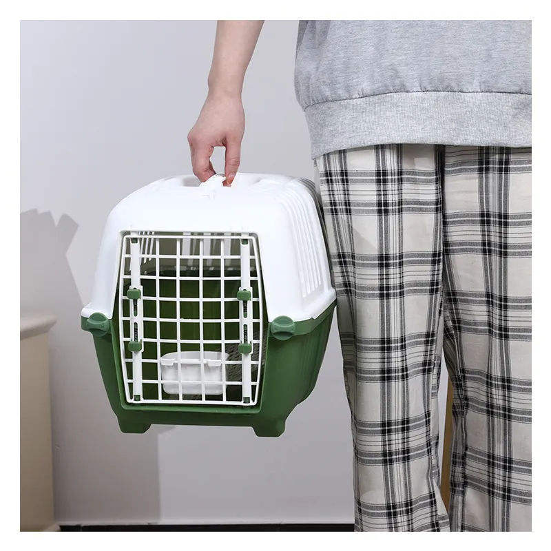 Wholesale Outdoor Safety Portable Small Animals Pet Dog Cages Hard Sided Pet Travel Carrier