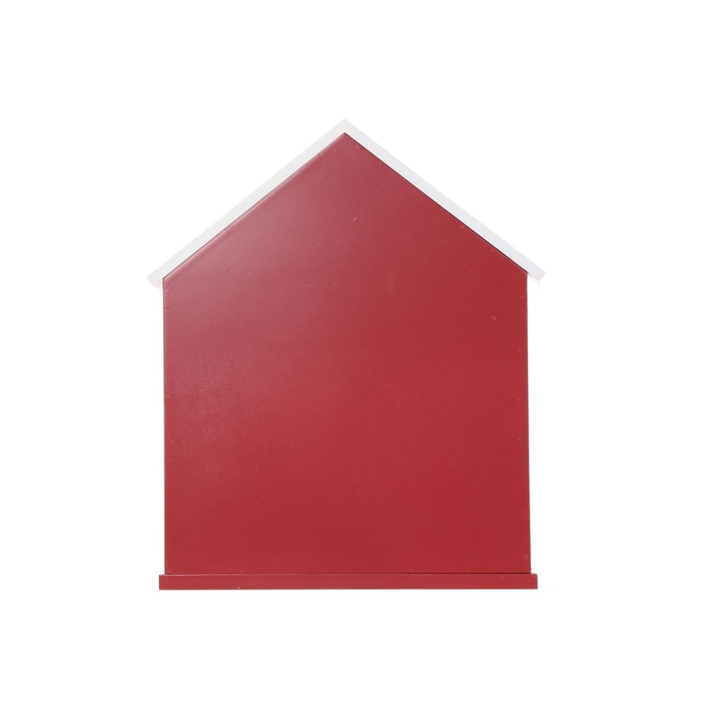 Red House Shape 24 Days Countdown Wooden Christmas Advent Custom Calendar Empty