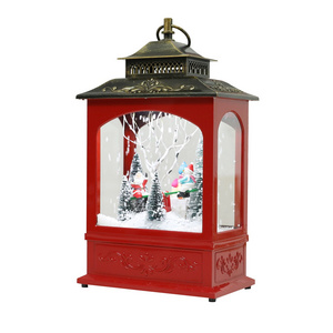 Christmas Snowing House Lantern for Christmas Outdoor Indoor Lighting Decoration