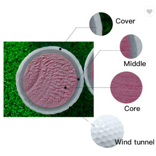 Official golf ball 2/3/4 Piece Urethane Cover Long Distance with Greenside Control and Super Soft Feel