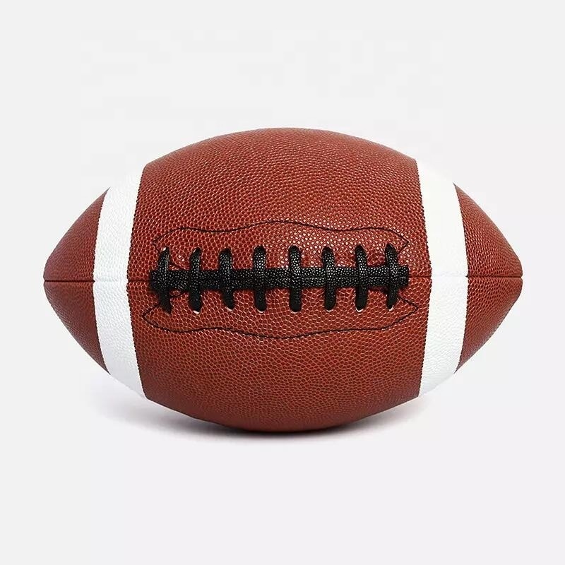 Factory Price American Football Size 3/6/9 High Quality Leather Cover Nylon Yarn and Rubber