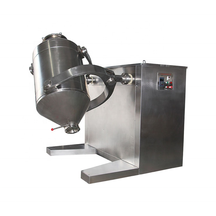 Dry powder blender  tobacco mixer fertilizer 3D mixing machine