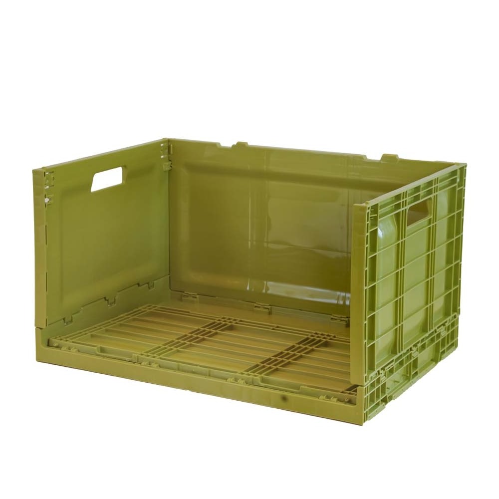 2023 Best Selling 3-Tiers Large High Quality  Rolling Crate On Trolley Moving Totes with Reinforced Handles