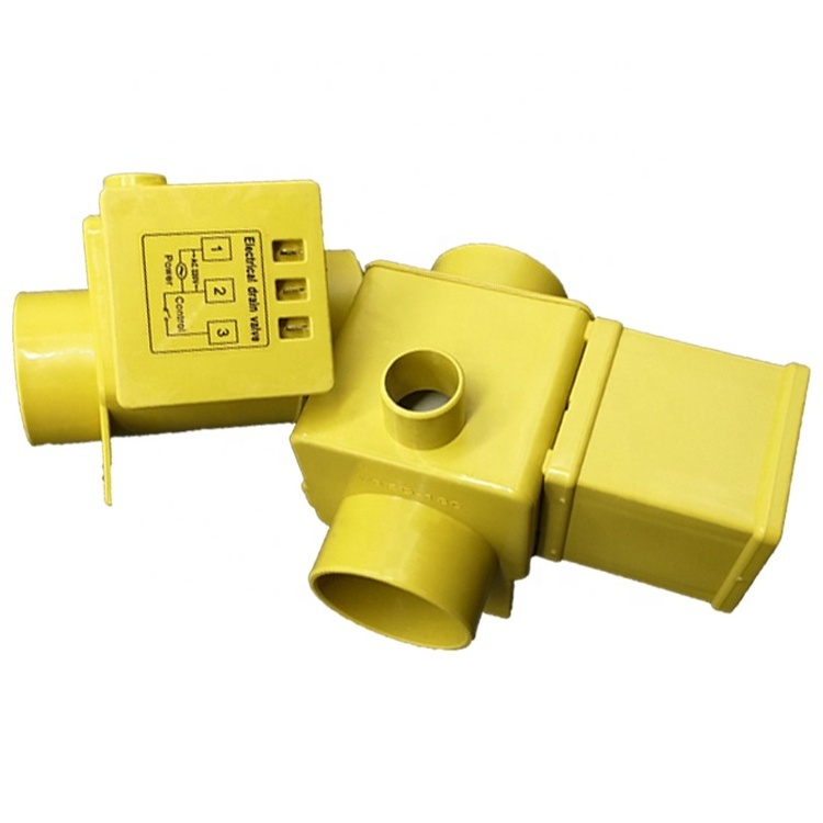 Commercial washing machine accessories 2 3 inches 90 degrees 180 degrees  Electronic drain valve Plastic drain valve