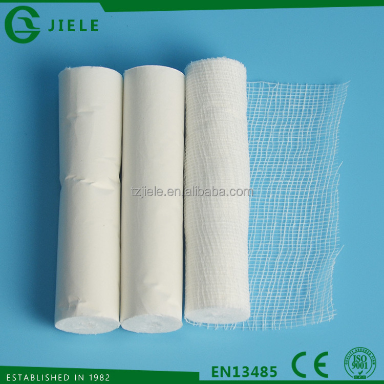 cotton gauze bandage roll, sterile or non sterile, CE certificated