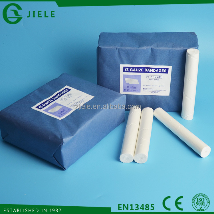 cotton gauze bandage roll, sterile or non sterile, CE certificated