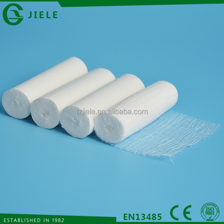 cotton gauze bandage roll, sterile or non sterile, CE certificated